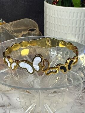 Gold Butterfly Accent Bangle - Women Accessories